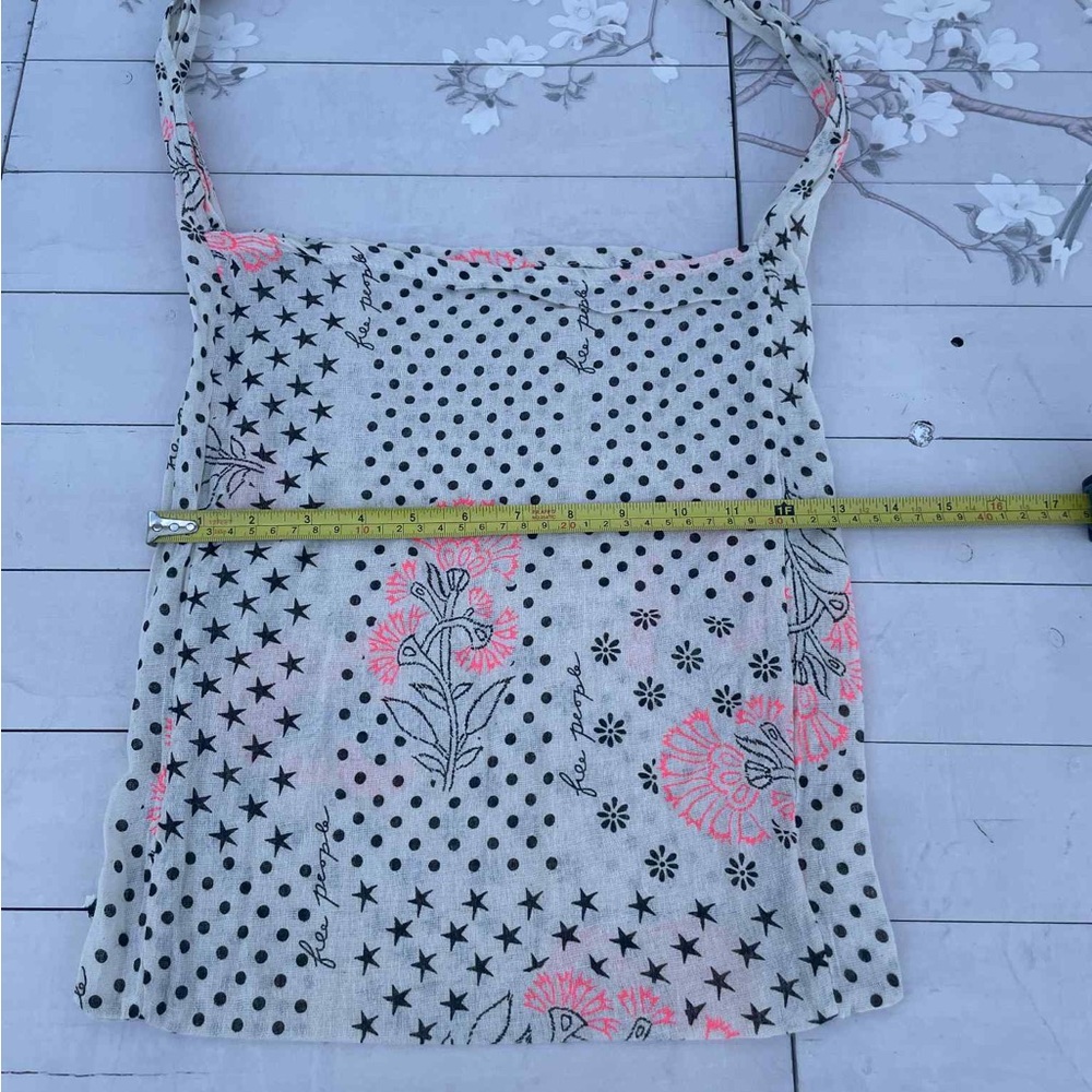 Free People Pink Floral and Black Polka Dot Bag - Picture 5 of 5